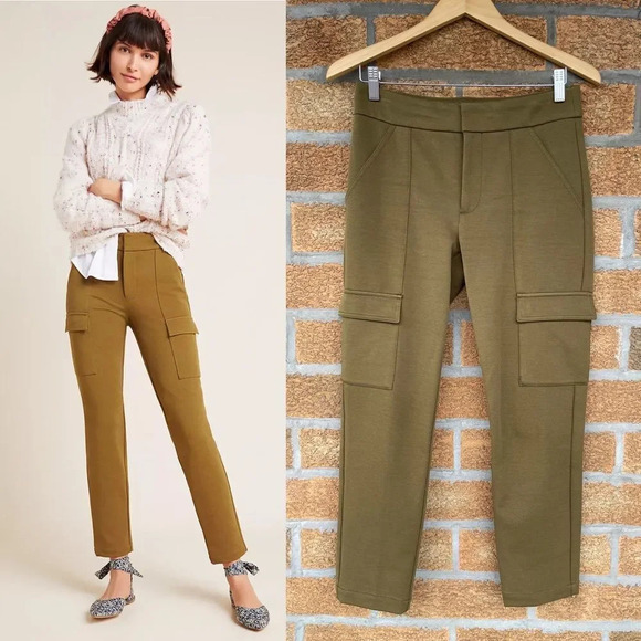 Anthropologie The Essential Knit Cargo Pants 4 - Picture 1 of 14